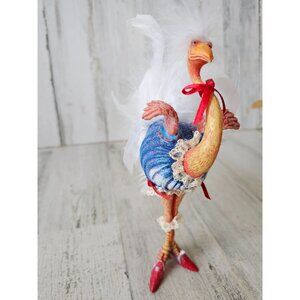 Dept 56 Brewster ostrich feather large ornament krinkles decor Xmas tree